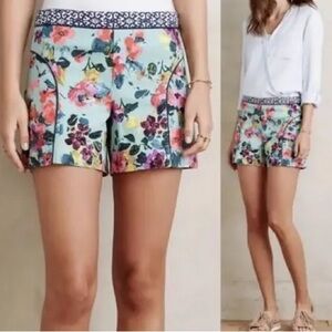 Anthropologie Floral Shorts
